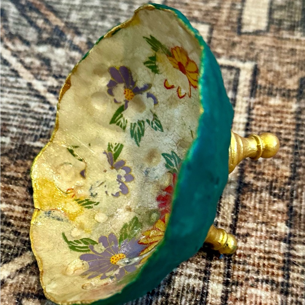 Handcrafted Floral Decorative Bowl